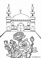 Coloring Islamic Pages Ramadan Mosque Muslim Kids Sheets Masjid Eid Crafts Drawing Printable Mosques Has Bunch Colouring Islam Few Work sketch template