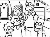Simpsons Pages Coloring Print Getcolorings sketch template
