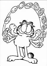 Garfield Coloring Pages Movie Trailers Color sketch template