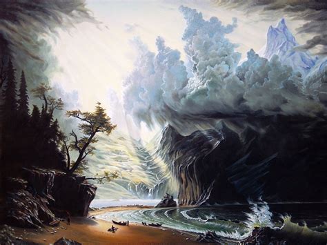 art  clay coller storm seascape painting