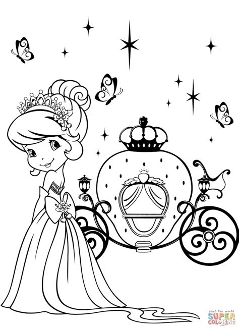 cute strawberry shortcake coloring pages  print
