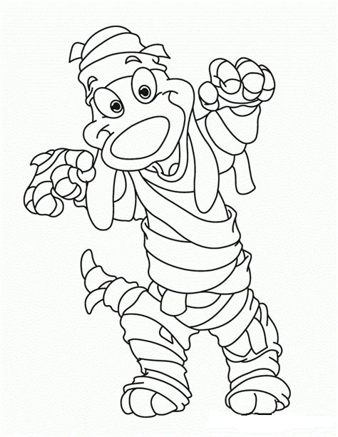 mummy coloring pages printable