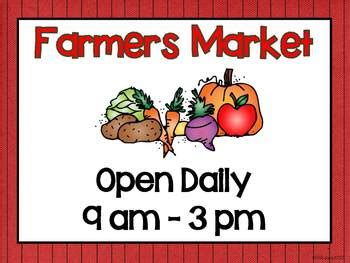 farmers market dramatic play center  alessia albanese tpt