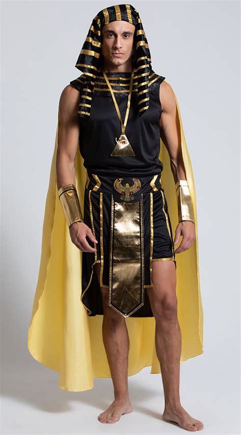 King Of Egypt Costume Gold And Black King Of Egypt Costume Men S