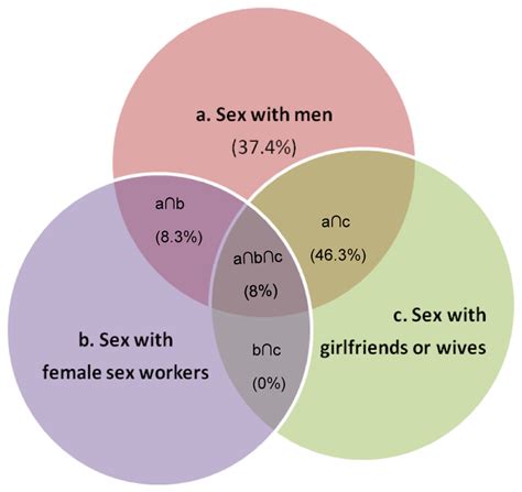 venn diagram illustrating the overlap of sexual relationships