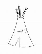 Coloring Pages Teepee Popular Library Clipart Tipi Coloriage sketch template