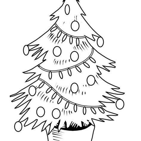 christmas tree coloring pages   kids