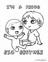 Brother Coloring Sister Pages Big Printable Colouring Siblings Baby Sisters Clipart Family Birthday Sheets Kids Color Brothers Proud Im Cartoon sketch template