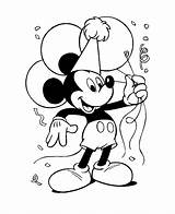 Mickey Coloring Print Printable Kids Color Pages Disney Friends Animation sketch template