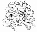 Medusa Coloring Drawing Pages Snake Hair Easy Awesome Rattlesnake Body Netart Diamondback Tattoo Color Drawings Western Template Head Printable Print sketch template