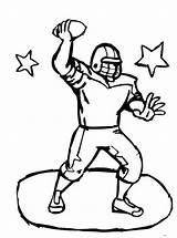 Coloring Pages Team Captain Cheerleading Welcome Card Football Template Sports sketch template