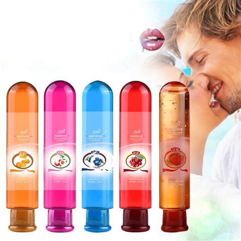 80ml fruit flavor water based edible sex lubricant adults anal vaginal