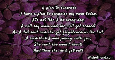 plan  surprise funny poem