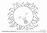 Colouring Sun Sleeping Coloring Eclipse Solar Pages Become Member Log Getcolorings During sketch template