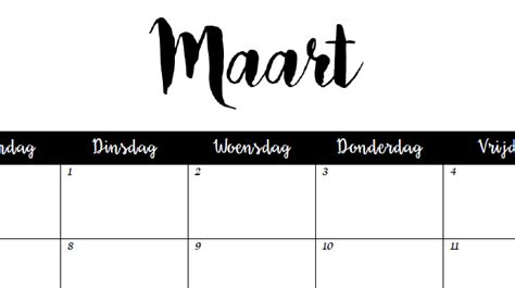 planning maand maart happy organized home
