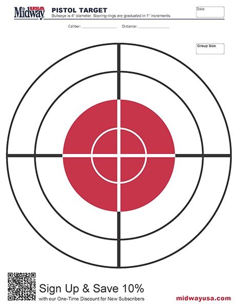 printable rifle sighting targets tutoreorg master  documents