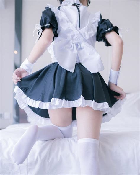 Japanese Kawaii Casual Black White Maid Dress Sd00080 Syndrome Cute