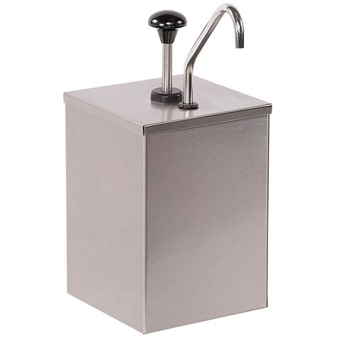 commercial condimentsauce dispenser  pump stainless steel adexa jzs