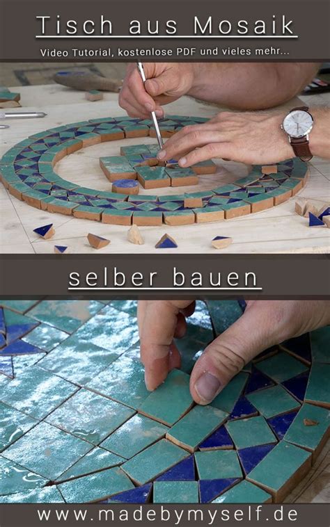 mosaiktisch tisch aus mosaik selber machen    mosaik