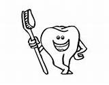 Cepillo Toothbrush Dientes Escova Dentes Dents Colorir Muela Raspall Dibuixos Coloringcrew Cepillos Tooth Dibuix sketch template