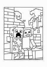 Minecraft Coloring Pages Colouring Clipart Printable Library sketch template
