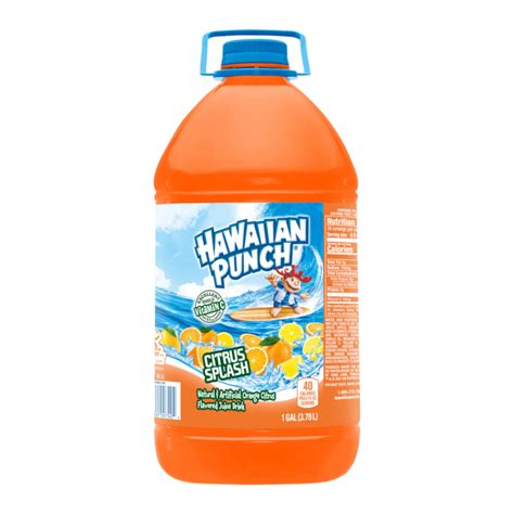 Hawaiian Punch Citrus Splash Huge 1 Gallon 128oz 3 78l Poppin Candy