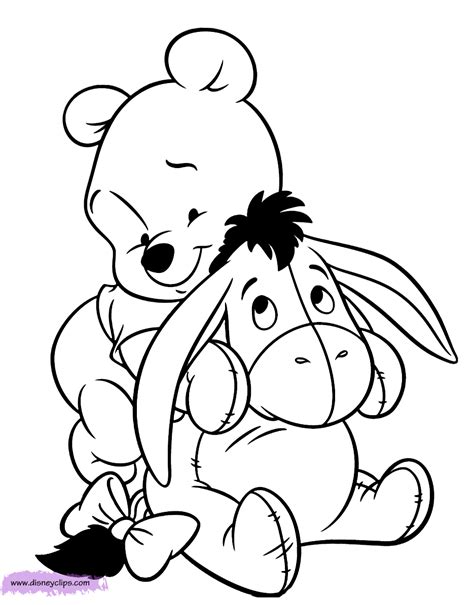 baby pooh coloring pages disneyclipscom