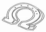 Horseshoe Coloring Pages sketch template