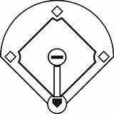 Baseball Diamond Printable sketch template