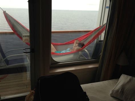 The Wife Had Me Bring The Hammock On Our Carnival Cruise