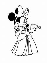 Minnie Coloring Disney Coloriage Princesse Imprimer Mickey Pour Simple Pages Print Mouse Kids Princess sketch template
