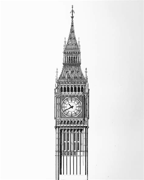 minty sainsbury big ben architectural art print