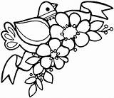 Spring Coloring Pages Birds Printable Sheets Colouring Year Chinese Templates Color Flower Crafts Kids Printables Kindergarten sketch template
