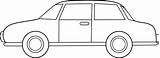 Colorable Sedan Cliparts Lineart Sweetclipart Balck Clipground Pilih Papan Hdclipartall sketch template