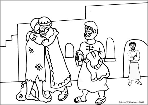 prodigal son coloring pages preschool coloring home
