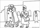 Prodigal Parable Prodigue Fils Enfants Prodigo Pródigo Colorier Orthodox Ebibleteacher Nativity Returns Coloringhome Stewardship sketch template