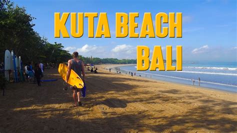 Kuta Beach Bali Most Popular Beach In Bali Youtube