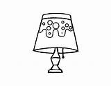 Lamp Coloring Living Room Coloringcrew sketch template