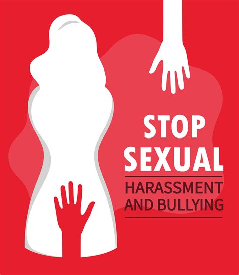 Sexual Harassment Poster 4102580 Vector Art At Vecteezy