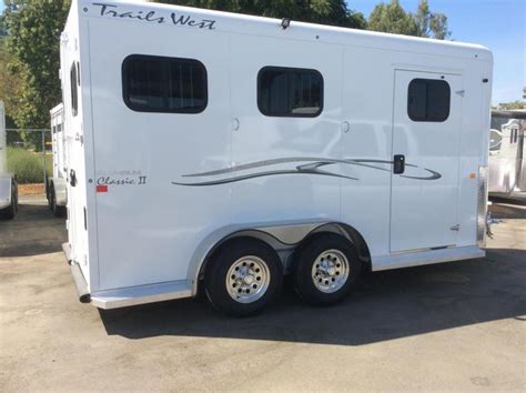 trails west classic ii horse trailer wb  horse trailers  sale classifieds