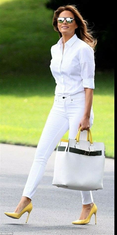 pin  violeta van  damesmode     wear white jeans trump fashion womens white jeans