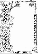 Celtic Coloring Book Designs Shadows Pages Wiccan Colouring Witchcraft Books Shadow Beautiful sketch template