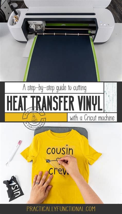 heat transfer vinyl   cricut machine  step  step