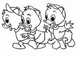 Duck Coloring Donald Pages Disney Cartoon Baby Characters Cute Daisy Printable Colouring Girls Drawing Kids Girl Ducks Print Color Cartoons sketch template