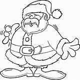 Santa Coloring Claus Pages Cartoon Kids Christmas Merry Noel Para Colorear Papa Di sketch template