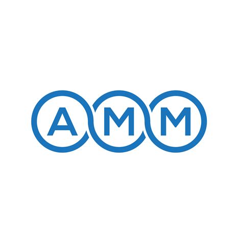 amm letter logo design  white background amm creative initials letter logo concept amm