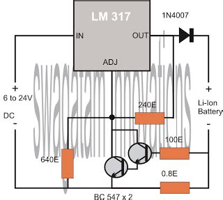 post explains  simple  safe li ion battery charging circuit  temperature