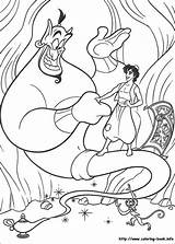 Kolorowanki Bajki Disneya Aladdin Aladino Kleurplaat Dibujos sketch template