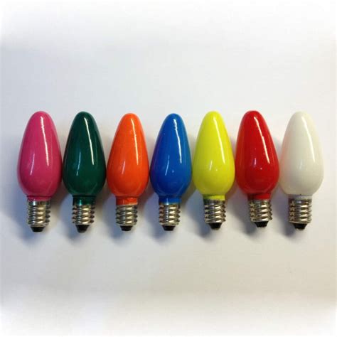 replacement christmas light bulbs    opaque multi coloured