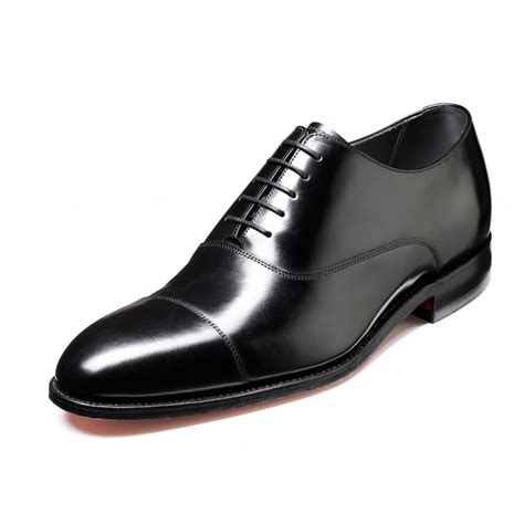 winsford black polished leather lace  oxford shoe